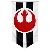 2BUT Rebel Alliance flag pennant 30x50 front view with vivid print for outdoor durability