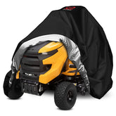 2win2buy riding lawn mower cover close-up shows rugged 600D fabric for durable outdoor protection.