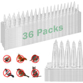 3 BUZZLETT bird spikes on a window sill deter perching and protect views.