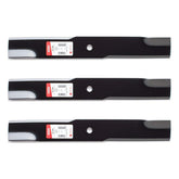 3PK Oregon 92-208 blades pack ready for durable lawn maintenance