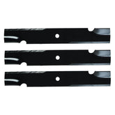3PK USA mower blade for 52-inch cut, engineered for smooth, even mowing and long-lasting performance.