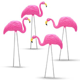 4E's Novelty 24-inch pink flamingos add tropical color to your lawn.
