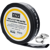 6699 discharge hose 50ft PVC with clamps for efficient water removal outdoors.