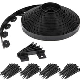 9TH SHOP landscape edging coil in black provides a durable border for clean lawn lines.