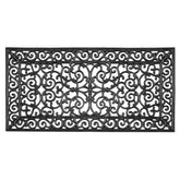 A1 Home Collections natural rubber doormat 24x48 with shoe scraper for outdoor entrances.