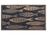 A1 HOME COLLECTIONS rubber welcome doormat featuring nautical fish design for high-traffic entrances