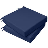 AAAAAcessories outdoor seat cushion in navy blue for patio comfort and weather resistance.