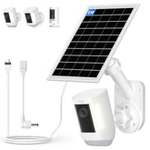 Aaeytby solar panel and wall mount for Ring Cam delivering steady power
