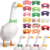Abbylike goose bow-tie valentines pattern enhances festive porch charm.