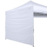 ABCCANOPY SunWall sidewall fabric close-up showing durable white material for weather protection