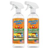 Absolutely Clean bird cage cleaner spray for quick stain removal and odor control.