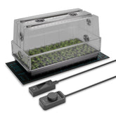 AC Infinity heavy-duty dome over a 6x12 germination kit for humidity balance