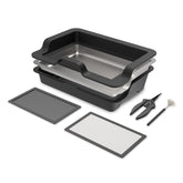 AC Infinity large trim tray front view highlighting compact harvest layout