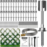 Acemaker wire trellis kit cable shows durable stainless steel rope for sturdy vertical plant support