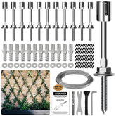 Acemaker wire trellis kit components ready for quick DIY setup and sturdy support.