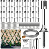 Acemaker wire trellis kit front view for wall-mounted garden installations.