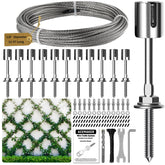 Acemaker wire trellis kit shows a diamond wall layout for climbing plants.