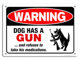 aconatic Beware of Dogs sign in aluminum for indoor or outdoor display.