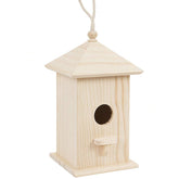 Acronde wooden birdhouse base 4.9 inch square shelters small birds.