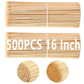 Acrux7 16 inch bamboo skewers for easy marshmallow roasting and grilling.