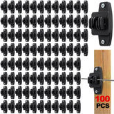 Acshio electric wire fence insulator 100-pack, durable, weatherproof for large fencing projects.