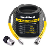 Active pressure washer hose 50ft ready for long reach and easy setup