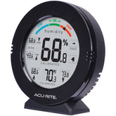 AcuRite 01080M front display shows temperature and humidity for quick comfort checks.