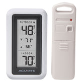 AcuRite digital thermometer indoor outdoor display shows current temps at a glance