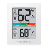 AcuRite humidity meter front display for precise room climate monitoring