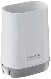 AcuRite rain gauge unit white captures precise rainfall for garden planning.