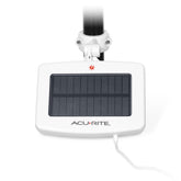 AcuRite Solar Power Pack panel mounted on a pole powering an outdoor sensor
