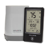 AcuRite wireless rain gauge display shows today's rainfall total for garden planning.