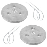 Adabuing pool-skimmer zinc-anode-weight-plate in basket, showing corrosion protection concept.
