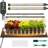 Adawook seed starter tray with grow light for faster indoor germination