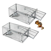 ADERFIA Chipmunk Trap 2 Pack interior view shows humane capture for indoor rodent management.