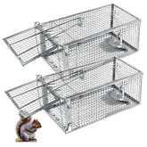 ADERFIA humane-squirrel-trap-2pack setup view for safe live capture.