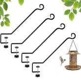 Adnee deck rail hanger supports a flowering plant securely on a railing.
