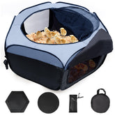 Adnkwolivt Chick Brooder Box front view with dual doors for easy chick access