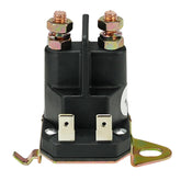 Adorish starter solenoid front view for Poulan Husqvarna with durable copper-cadmium contacts.