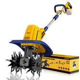 ADOTOCAM cordless tiller with compact design for easy garden soil prep