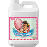 Advanced Nutrients Bud Candy bottle front shows organic carbohydrate supplement for healthier blooms.