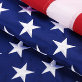 ADVELILD American flag 4x6 outdoor front view with embroidered stars for durable outdoor display.