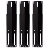 Adviace universal heat plates on a gas grill promoting even heat distribution