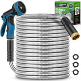 Advinski garden hose 100ft extended reach for watering and cleaning.