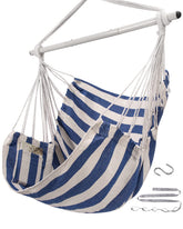ADVOKAIR Hammock Chair with steel spreader bar for secure outdoor seating