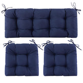 Aegisun wicker loveseat cushion provides a roomy 44x19 inch fit for outdoor lounging