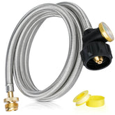 Aekops 6ft propane hose adapter shown for outdoor cooking and heating