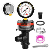 AetralYB manual relief valve assembly shown for pool filter systems.