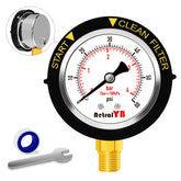 AetralYB pool filter gauge with a 2-inch dial for precise readings