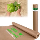 AGEGOMIC biodegradable weed barrier 3x100 ft roll shields soil while remaining eco-friendly.
